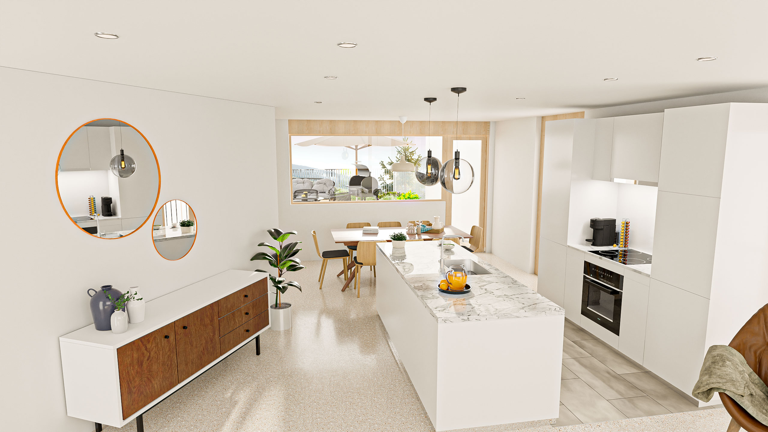 Programme immobilier — réalisation Fish Studio (3D)